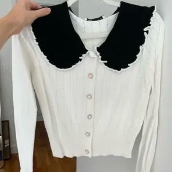Zara White and Black Cardigan - Picture 2 of 2